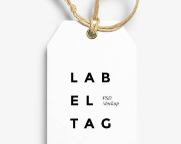 бірка для одягу з написом LABEL TAG